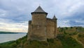 Khotyn castle in Ukraine is a powerful medieval fortress that wi