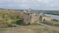 Khotyn castle in Ukraine is a powerful medieval fortress that wi