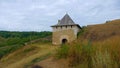 Khotyn castle in Ukraine tower and gate