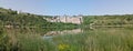 Khotyn Fortress panorama, medieval fortification complex in Ukraine