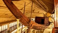 The Khufu ship is an intact full-size vessel from Ancient Egypt Royalty Free Stock Photo