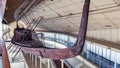 The Khufu ship is an intact full-size vessel from Ancient Egypt Royalty Free Stock Photo