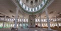 KHUJAND, TAJIKISTAN - MAY 6, 2018: Interior of Sheik Muslihiddin Massal ad-Din mosque in Khujand, Tajikist