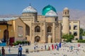 KHUJAND, TAJIKISTAN - MAY 6, 2018: Mausoleum of Sheik Muslihiddin Massal ad-Din in Khujand, Tajikist