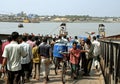 Khulna, Bangladesh: The ferry ghat in Khulna for boarding the ferry across the Rupsha River Royalty Free Stock Photo