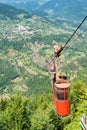 Ropeway in Khulo, Adjara, Georgia. It is built by Soviet Union Royalty Free Stock Photo