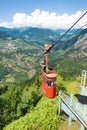 Ropeway in Khulo, Adjara, Georgia. It is built by Soviet Union