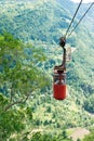 Ropeway in Khulo, Adjara, Georgia. It is built by Soviet Union