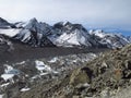 Khumbu Glacier and mountains near Gorak Shep