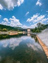 Khun Dan Prakarn Chon Dam in Saraburi, Thailand