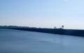 Khun Dan Prakhan Chon Dam Scenic Reservoir View Royalty Free Stock Photo
