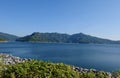 Khun Dan Prakhan Chon Island Reservoir Scenic View Royalty Free Stock Photo