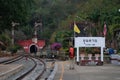 Traveller at Khun Tan railway station