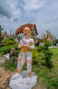 Khung Tha Lao Temple, Ban Mi District, Lop Buri Province Royalty Free Stock Photo