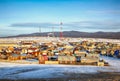 Khuzhir village near Baikal lake Royalty Free Stock Photo