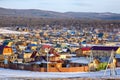 Khuzhir village near Baikal lake Royalty Free Stock Photo