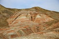 Khyzi Mountains with colorful hues during the daytime in autumn