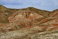 Khyzi Mountains with colorful hues during the daytime in autumn