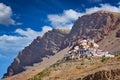 Ki gompa tibetan monastery. Spiti valley, Himachal Pradesh, Indi Royalty Free Stock Photo