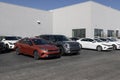 Kia Car, SUV and EV dealership. Kia offers the Sportage, Telluride, Sorento and Niro EV Royalty Free Stock Photo