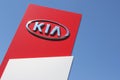 Kia dealership sign Royalty Free Stock Photo