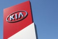 Kia dealership sign against blue sky Royalty Free Stock Photo
