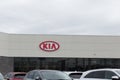 Kia dealership sign. Kia is South Korea`s famous auto manufacturer. Royalty Free Stock Photo