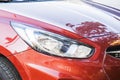 KIA elantra headlight Royalty Free Stock Photo