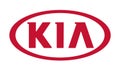 KIA logo on transparent background, vector illustration. KIA is a South Korean multinational automobile manufacturer