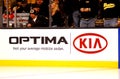 Kia Optima hockey dasher Royalty Free Stock Photo