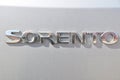 Kia Sorento logo, luxury car in Istanbul city, March 21 2012 Istanbul Pendik Turkey used car market