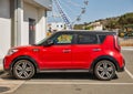 KIA Soul car closeup in Protaras, Cyprus Royalty Free Stock Photo