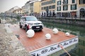 Kia Soul exhibition, Fuorisalone at Navigli Design District Royalty Free Stock Photo