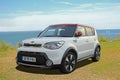 Kia soul vehicle outdoor car show coastal Royalty Free Stock Photo