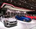 2019 Kia Stinger GT, Forte GT and Soul GT Royalty Free Stock Photo