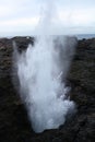 Kiama Blowhole at High Tide Water Spout Royalty Free Stock Photo