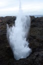 Kiama Blowhole at High Tide Water Spout