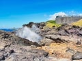 Kiama Blowhole Water Spume, NSW South Coats, Australia Royalty Free Stock Photo