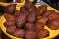 Kibbeh, also kubba and other spellings, is a Levantine dish Royalty Free Stock Photo