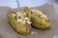 Kibi-pic stuffed with pork and egg, traditional food from Valladolid Mexico