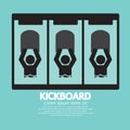 Kick Board Black Symbol