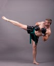 Kick-boxer Royalty Free Stock Photo