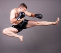 Kick-boxer Royalty Free Stock Photo