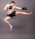 Kick-boxer Royalty Free Stock Photo
