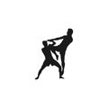 kick boxing Sport Silhouettes Activity, art design