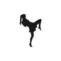 kick boxing Sport Silhouettes Activity, art design