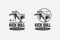 Kick Bull Logo Template