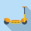 Kick electric scooter icon flat vector. Bike transport