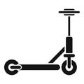 Kick electric scooter icon simple vector. Bike transport