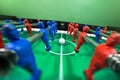 Kick off on a football table Royalty Free Stock Photo
